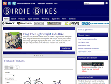 Tablet Screenshot of birdiebikes.co.uk